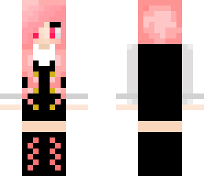 cute pink hair anime girl