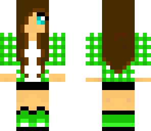 cute green plaid girl fixed with no purple at all