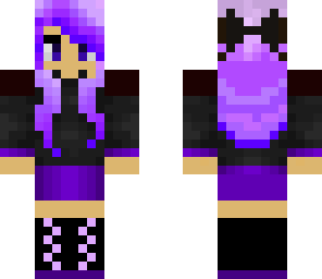 purple ender girl edit
