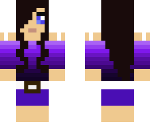 black haired purple girl