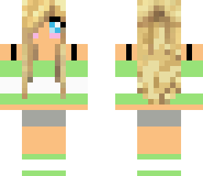cute green girl