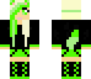 green wolf girl 2