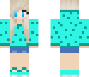 aqua hoodie girl