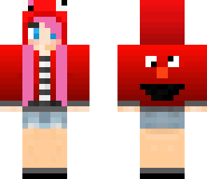 elmo hoodie girl skin