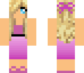 girl in pink dress