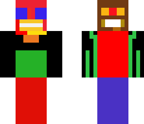 color man chicken face