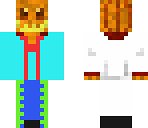 pumkin emerald diamond redstone man