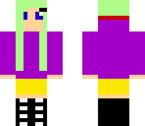 purple and red hoodie girl