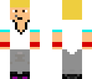 random skin with blonde hair