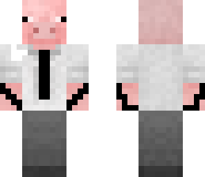 tatted piggy in a suit