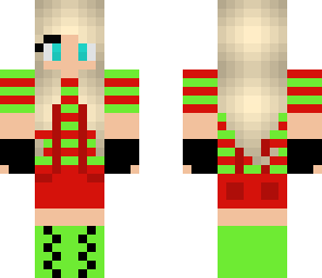 girl in suspenders