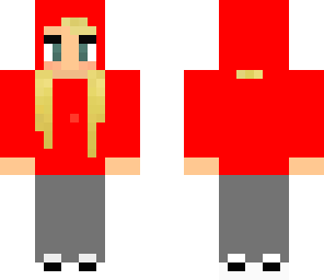 red hoodie girl