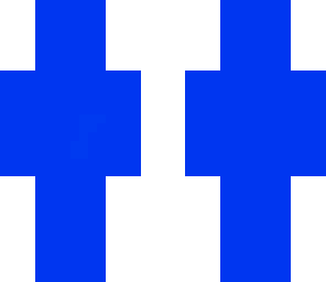 a blue man