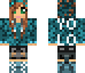 yolo girls blue brown hair color