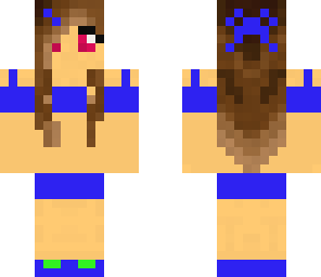 blue bikini girl