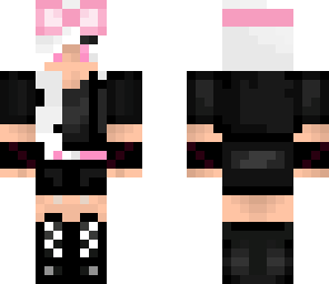fixed white hair goggles girl