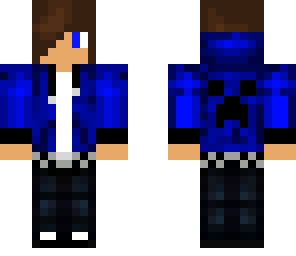 blue hoodie boy