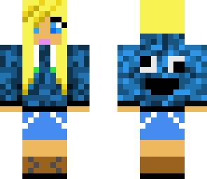 blonde cookie monster