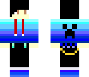 hombre azul