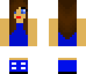 blue and white girl