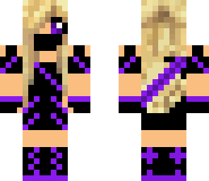 purple and black ninja girl
