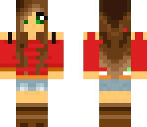 green and red girl