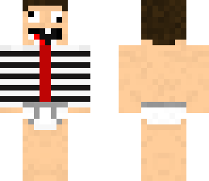 underwear derp with a clip on shirt
