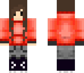 red hoodie girl