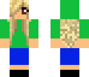 girl with green hoddie