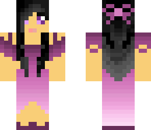 girl in beautiful evening dress purple edition