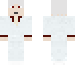 white haired red eyed