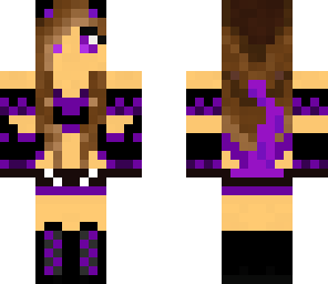 cat purple girl
