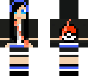 black-haired pokemon girl trainer