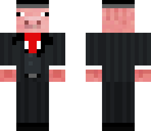 pigy in suit