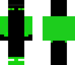 enderman in a jacket and has headphones