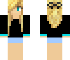 cool blue girl