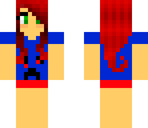 barefoot girl with red hair