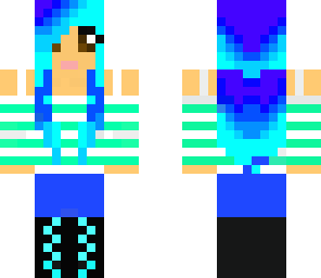 cute blue girl