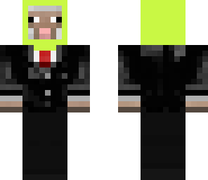 butter sheep in  a suit