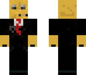 orange in suit