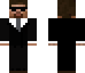 herobrine in a suit