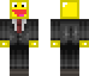 golden smiley in a suit