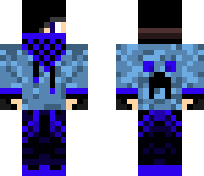 emo dude with purple and blue hoodie