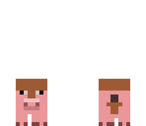 leather and wood pig soldier