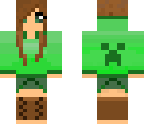 minecraft creeper girl