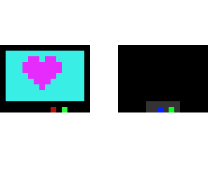 tv with heart