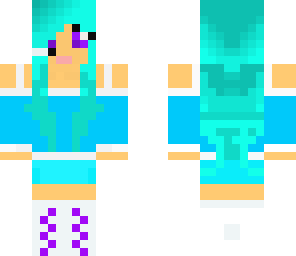 blue gamer girl