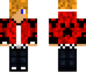 emo creeper hoodie red