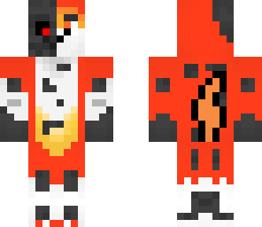 cyborg fiery wolf