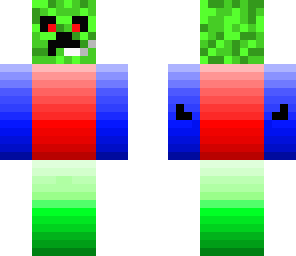 colorful creeper in headset